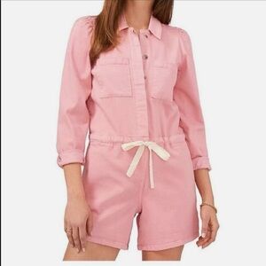 1. State Blush Pink Button-Up Romper